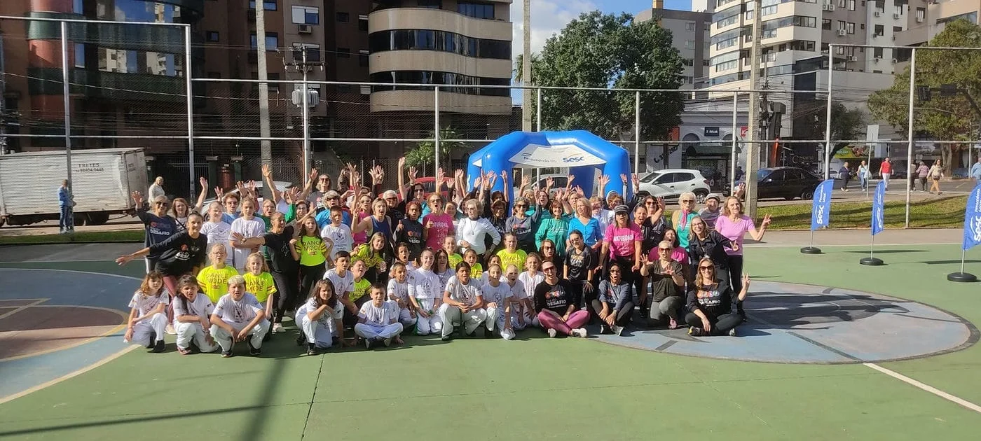Sesc Passo Fundo colocou mais de 54 mil pessoas em movimento com o Dia do Desafio