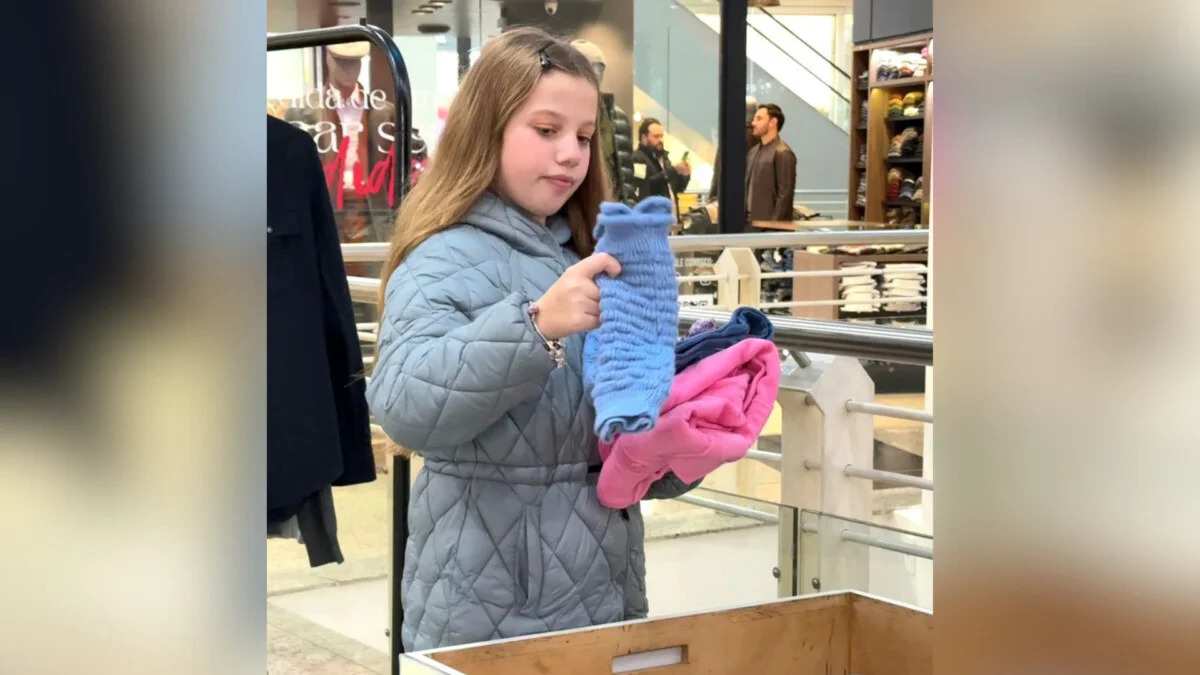 Maria Antônia mostra que, no inverno, estilo e solidariedade caminham juntos!